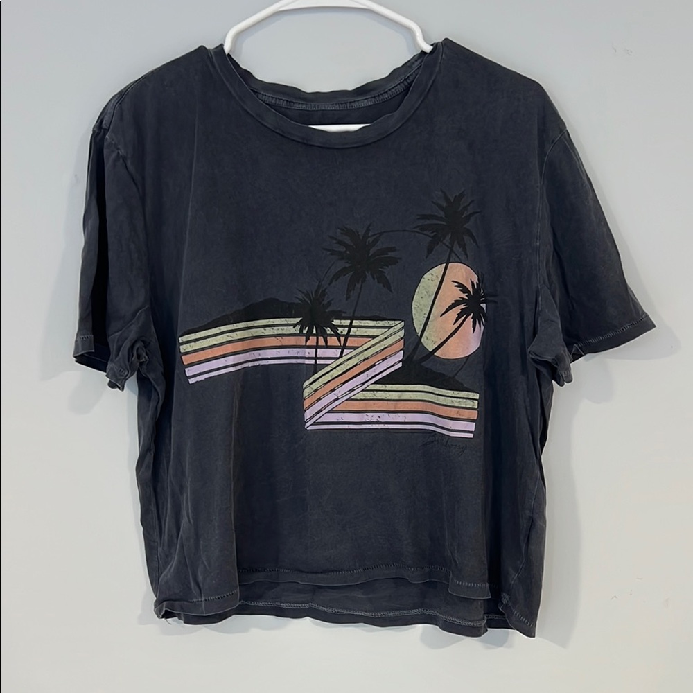 Billabong Graphic Tee with Palm Tree Design